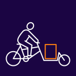 Cykel-ikon dabba cykeludbringning